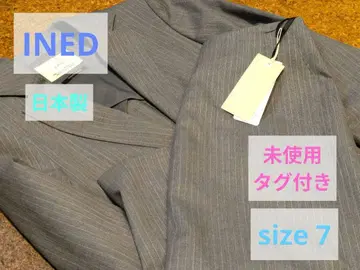 [ INED ] 미사용 택 포함 일본제 수트 셋업 스커트 그레이 7호