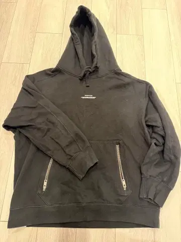 DENHAM 블랙 후드티 XL