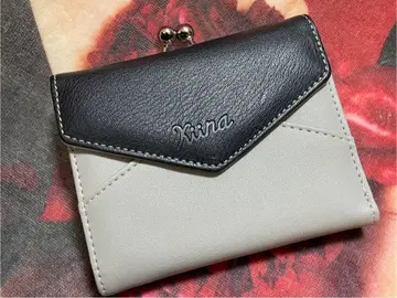 히카와 키요시 씨 kiina 공식 바이컬러 복주머니 지갑 미사용품