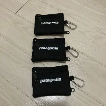 patagonia 블랙 코인 케이스 3개 세트