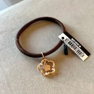미사용 새상품 MARY QUANT 마리콴트 머리끈 데이지 브라운