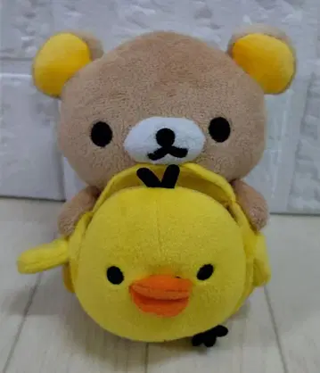 리락쿠마 키이로이토리 봉제 인형 스마트폰 홀더