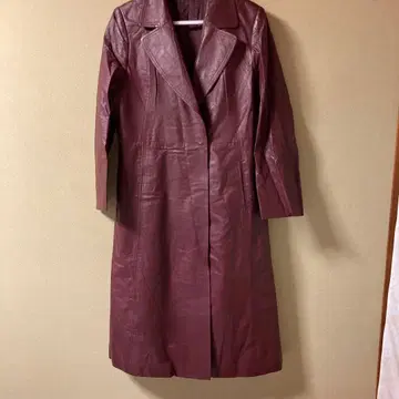 버건디 소가죽 코트 사이즈 13