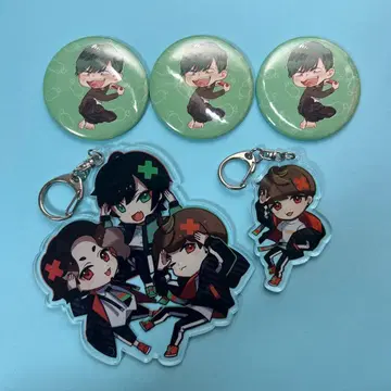 니쿠쵸모란마 아크릴 키링 배지 4개 세트