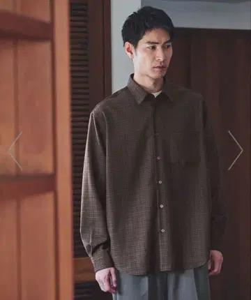 컨디션 최상 그린 라벨 릴랙싱 워셔블 체크 저스트 루즈 셔츠