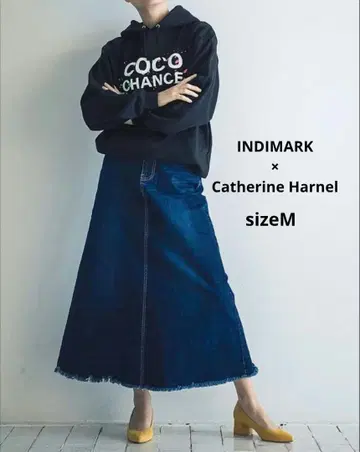컨디션 최상 INDIMARK 인디마크 데님 롱 스커트 M