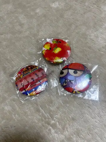 니나가와 미카 디자인 캔 배지 3개 세트