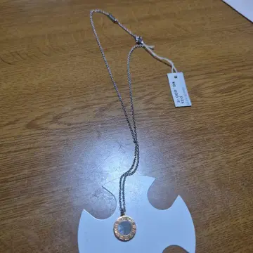 실버 원형 펜던트 목걸이