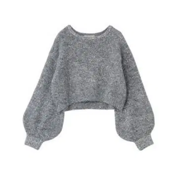 COCODEAL 스팽글 퍼프 슬리브 니트