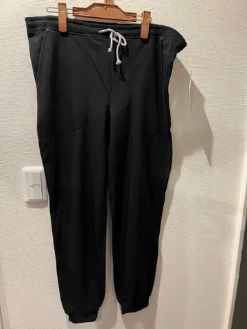 블랙 조거 팬츠 허리 드로우 스트링 포함 M 미사용 새상품 1