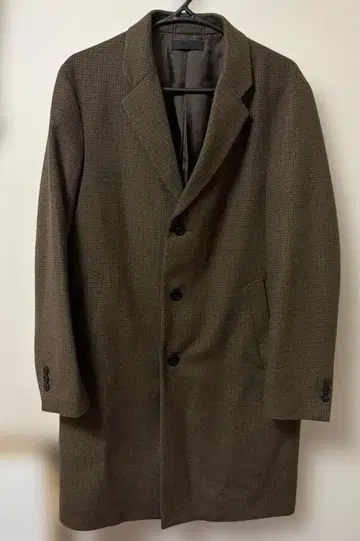 UNIQLO 울 캐시미어 체스터 코트 브라운 M