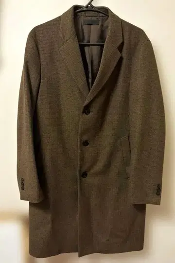 UNIQLO 울 캐시미어 체스터 코트 브라운 M