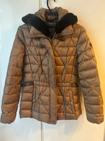 새상품급 GEOX 브라운 퀼팅 다운 자켓