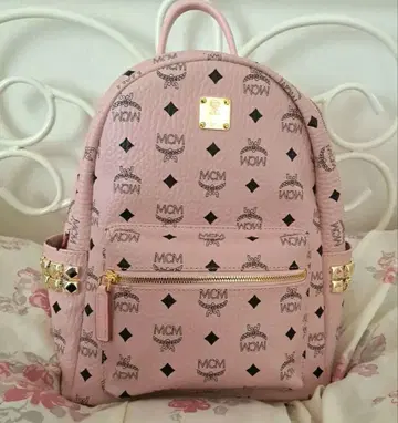 MCM 백팩 핑크