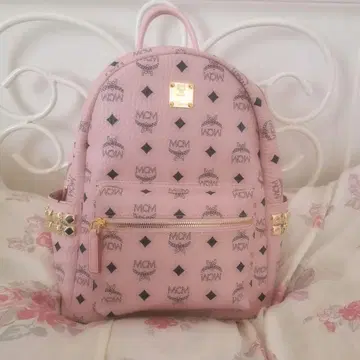 MCM 파우더 핑크 백팩