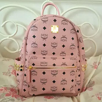 MCM 파우더 핑크 백팩 정품
