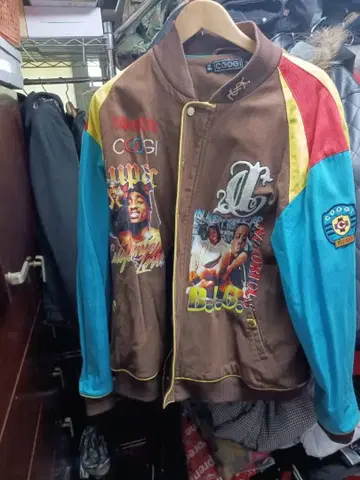 초레어 Coogi 바시티 자켓 투팍 빅 노토리어스 hiphopBBOY