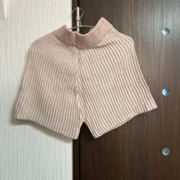 리브 편직 핑크 숏팬츠 FREE 사이즈