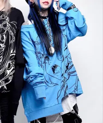 invasion club 긴팔 T셔츠 서브컬쳐 지뢰