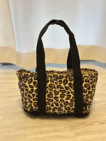 ROOTOTE 레오파드 무늬 캔버스 핸드백