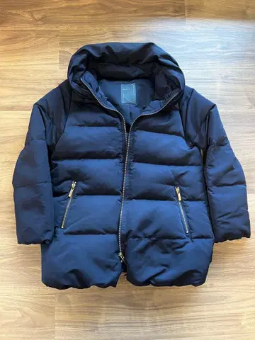 [ NOBLE ] 네이비 다운 자켓 후드 다운