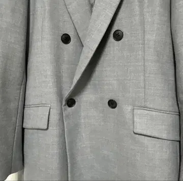 uncrave 더블 브레스트 테일러드 자켓 온워드 그레이