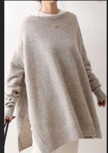 FRAMEWORK 베이지 와이드 튜닉 풀오버 3