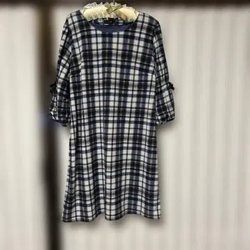 체크 원피스