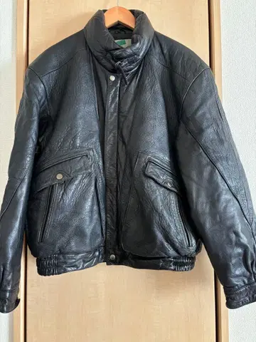 리얼 가죽 패딩 자켓