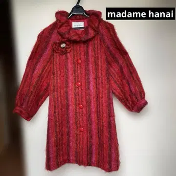 madame hanai 마담 하 나이 모 100% 코트 하나이 유키코