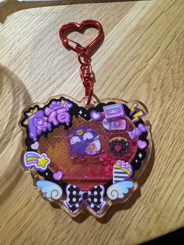 인기 하라주쿠 한정판 산리오 하트형 아크릴 키링