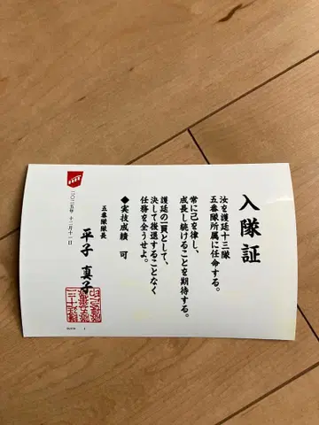 BLEACHWORLD 입대증 5번대 히라코 신지