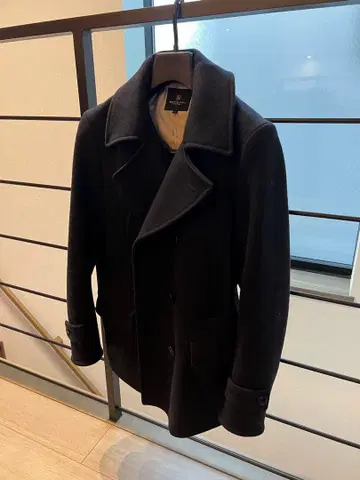 BEAUTY & YOUTH 블랙 피 코트 S