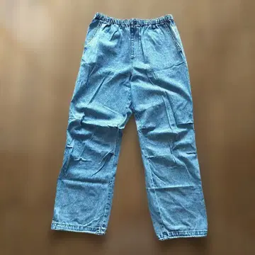 로데오 크라운 와이드 보울 밑단 조임 데님