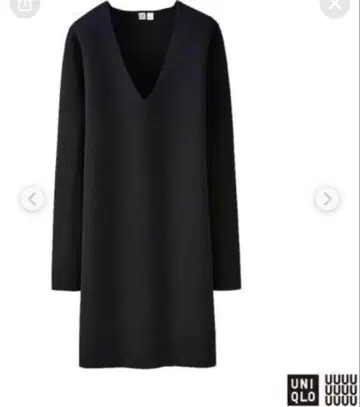 새상품 UNIQLO 밀라노 리브 V넥 튜닉