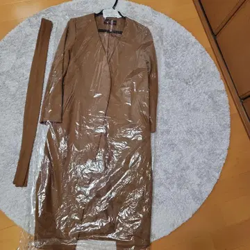어반 리서치 브라운 롱 코트 벨트 포함