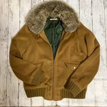 NICE CLAUP 퍼 포함 브라운 점퍼