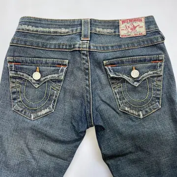 True Religion JOEY 26 로우라이즈 플레어 청바지 청바지