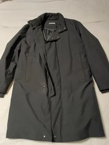 ZARA 자라 충전솜 롱 코트 블랙