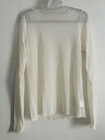 Spick and Span 도트 튤 하이넥 풀오버