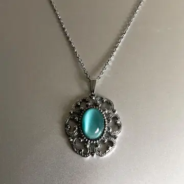 빈티지 목걸이 아이스 블루