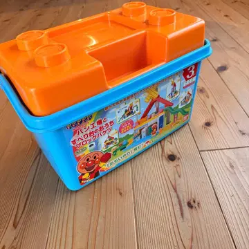 호빵맨 블록 바구니 빵 공장과 미끄럼틀의 집