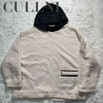 CULLNI 크루니 후드티 후디 보아 남성용 폴리에스테르 화이트 188