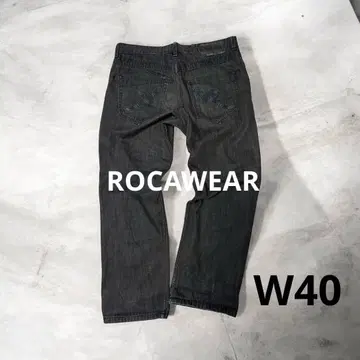 ROCAWEAR 로카웨어 와이드 데님 블랙 상당 빅 사이즈 힙합