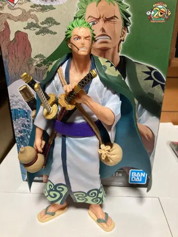 원피스 제일복권 와노쿠니편 B상 조로쥬로 피규어 상자 없음