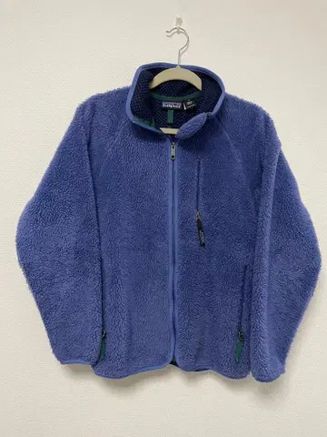 [레어] Patagonia 90년대 레트로 가디건 플리스 파랑 보라색 M