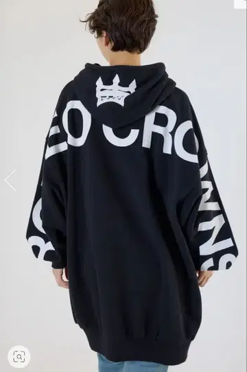 로데오 크라운 후드티 원피스 BLACK