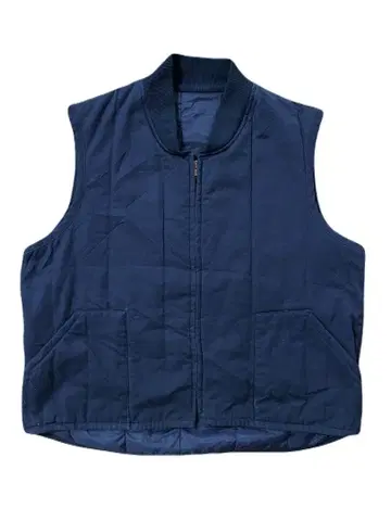 구제 의류 충전솜 워크 베스트 XL 빈티지 네이비 미국제