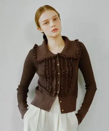 프릴 디자인 가디건 cle blatt