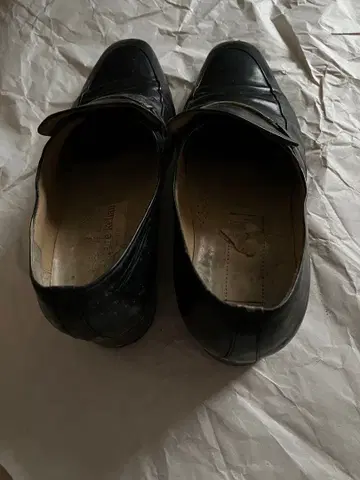 블랙 가죽 신발 25cm